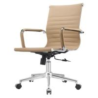 Kit 2 Cadeiras Giratória Baixa Office Manhattan Esteirinha Fratini Revestida Em (pu) Fendi Base - 3