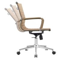 Kit 2 Cadeiras Giratória Baixa Office Manhattan Esteirinha Fratini Revestida Em (pu) Fendi Base