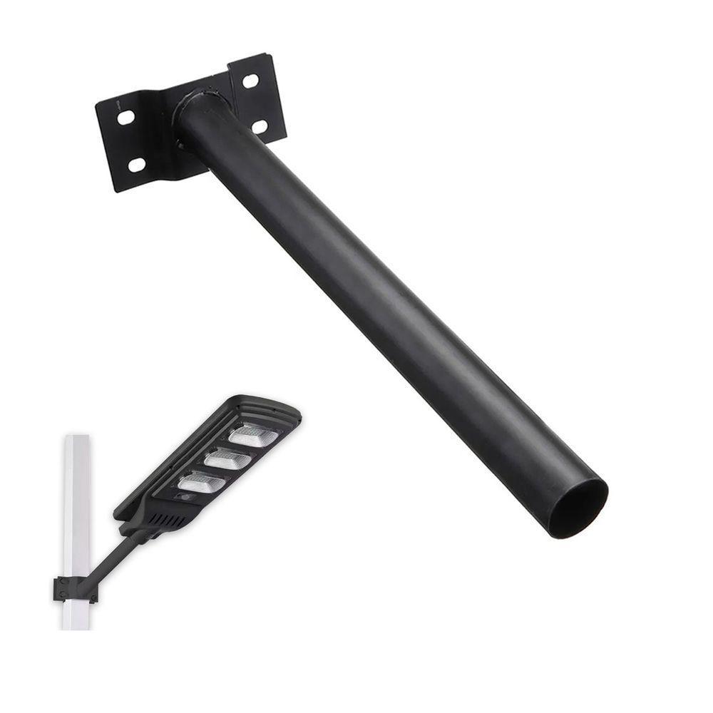 Suporte Luminaria Publica Solar Aço Pintura Eletrostatica Barra Resistente Jardim Quintal - 1