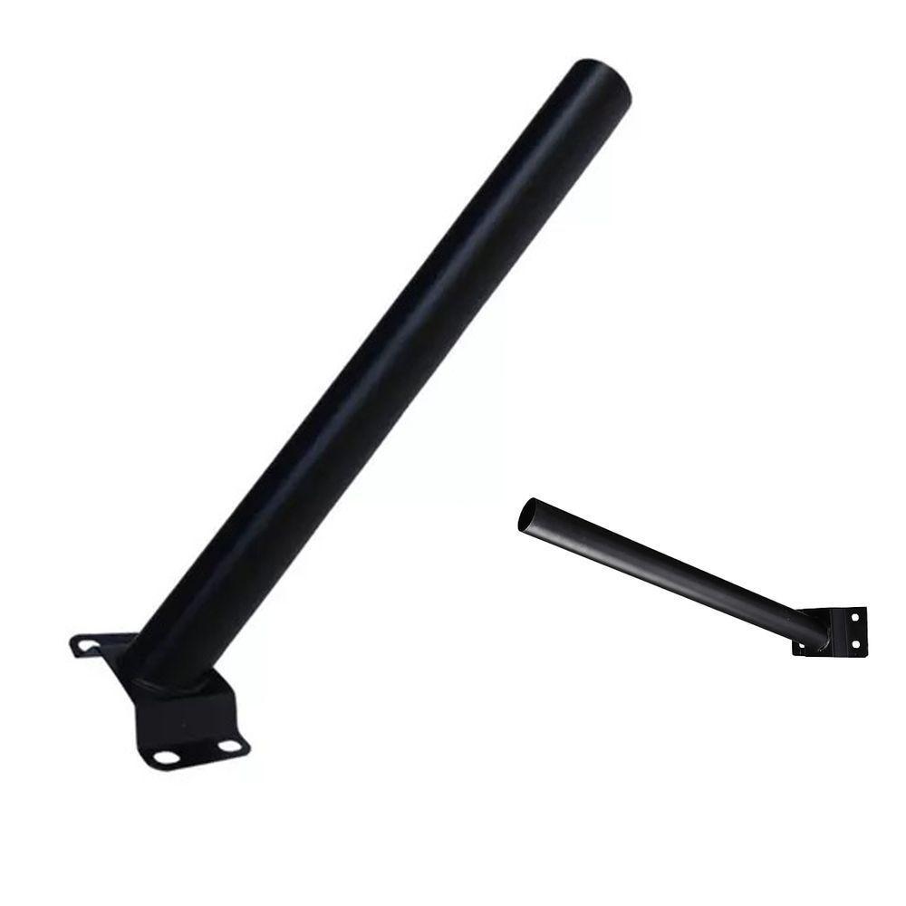 Suporte Luminaria Publica Solar Aço Pintura Eletrostatica Barra Resistente Jardim Quintal - 7