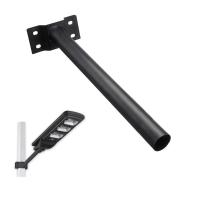 Suporte Luminaria Publica Solar Aço Pintura Eletrostatica Barra Resistente Jardim Quintal - 1