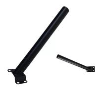 Suporte Luminaria Publica Solar Aço Pintura Eletrostatica Barra Resistente Jardim Quintal - 7