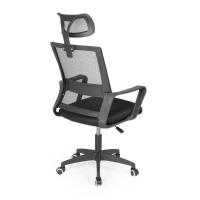 Kit 4 Cadeiras De Escritório Giratória Executiva Pro Com Regulagem De Altura - Preto