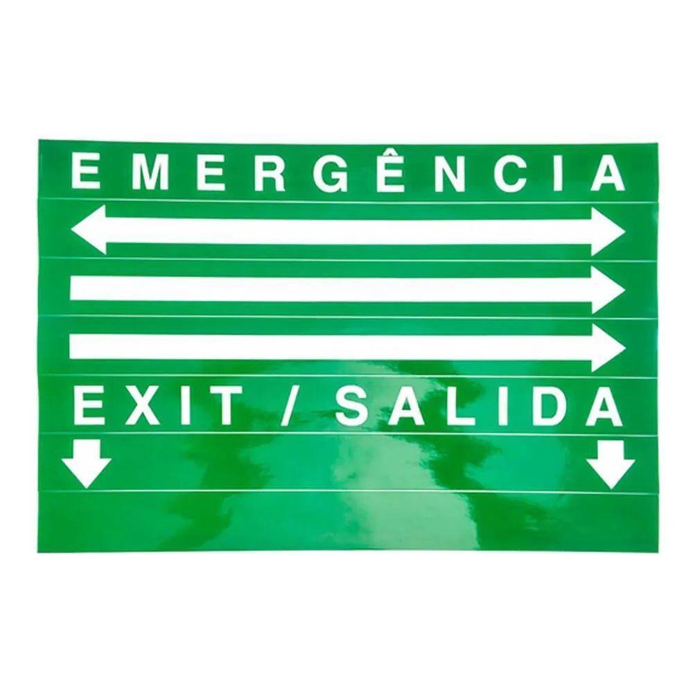 Placa De Sinalizaçao Saida Emergencia Led Lampada Luz Sos Iluminaçao Empresa Predio Condominio Casa - 4