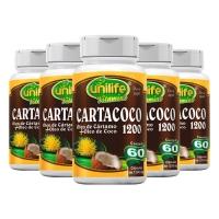 Kit 5 Cartacoco óleo De Cartamo E Coco Unilife 60 Cápsulas - 1