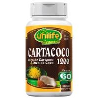 Kit 5 Cartacoco óleo De Cartamo E Coco Unilife 60 Cápsulas - 3