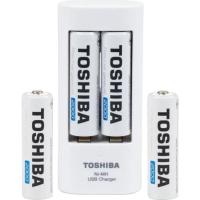 Carregador De Pilha Usb P/2 Pilhas Aa/Aaa Min.2.000 Mah C/4