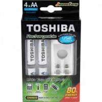 Carregador De Pilha Usb P/2 Pilhas Aa/Aaa Min.2.000 Mah C/4 - 10