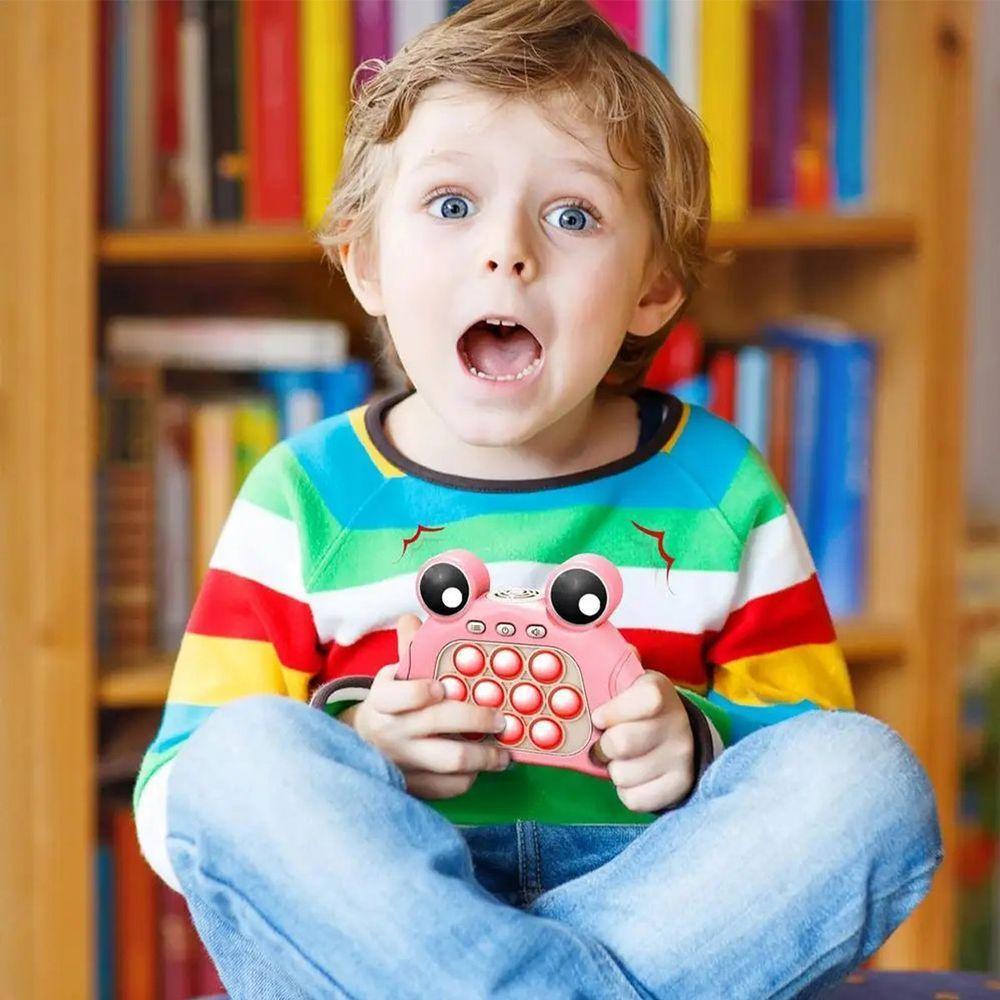 Pop It Mini Game Luzes Som Interativo Fidget Sapinho Criança 4 Modos Anti Estresse Relaxante - 3