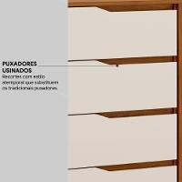 Comoda 04 Gavetas Corrediças Amendola Touch Off White - 7