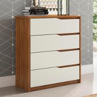 Comoda 04 Gavetas Corrediças Amendola Touch Off White - 10