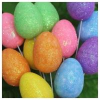 Enfeite Decorativo Ovo De Páscoa 30 Unidades Com Haste - 2