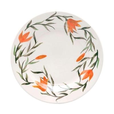 Kit Jogo Pratos Sobremesa P-6 Pessoas 6pçs Oxford Lírios