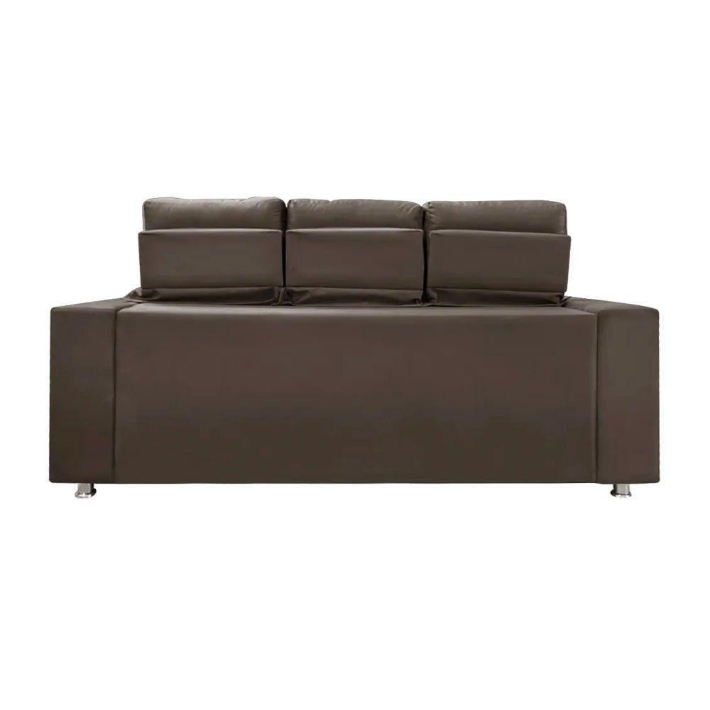 Sofá Retrátil E Reclinável 3 Lugares Londres Speciale Home Marrom - 7
