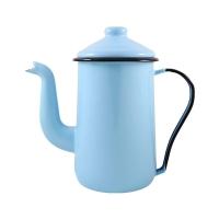 Bule Para Café Tradicional Esmaltado Azul Claro 1,5 L Ewel - 1