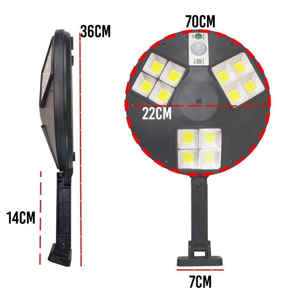 Luminaria Solar Parede Sensor 12s - 3