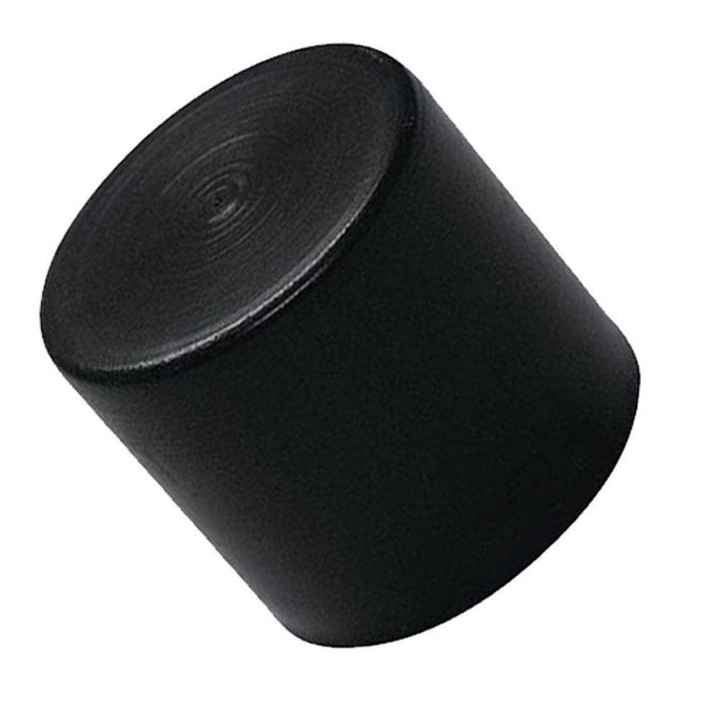 Ponteira Plastica Externa 7/8" 2,2cm Preta (25un) - 2