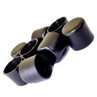 Ponteira Plastica Externa 7/8" 2,2cm Preta (25un) - 3