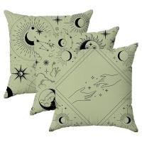 Kit 3 Capas Almofadas Decorativas Místico Lua 45x45 Id Decor - 1