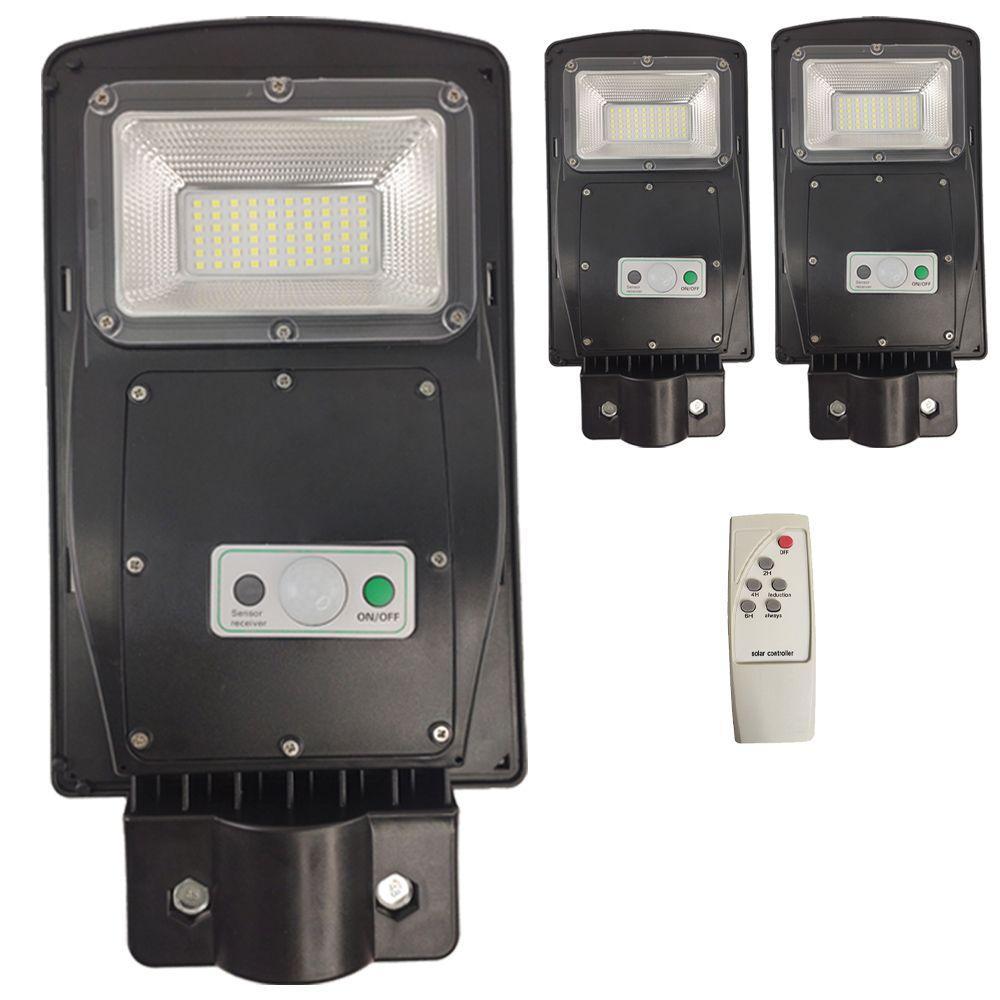 Luminaria Solar Poste 60W Led Rua Kit 3 Und Controle E Senso - 6