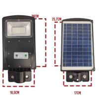 Luminaria Solar Poste 60W Led Rua Kit 3 Und Controle E Senso - 5
