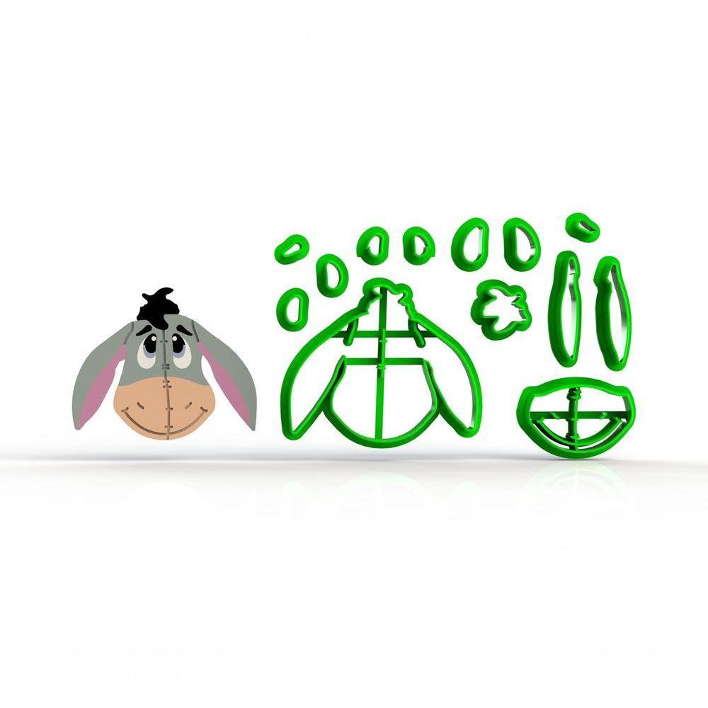 Cortador Kit Ursinho Pooh - 4 Modelos Modulares Tamanho 5 Cm - 3