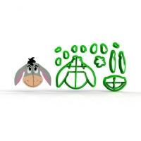 Cortador Kit Ursinho Pooh - 4 Modelos Modulares Tamanho 5 Cm - 3