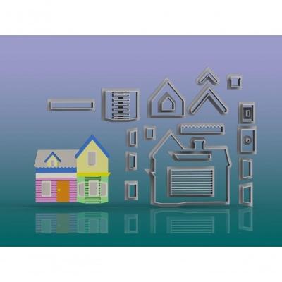 Cortador Up - Altas Aventuras -Casa Modular Tamanho 6 Cm