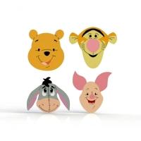 Cortador Kit Ursinho Pooh - 4 Modelos Modulares Tamanho 6 Cm - 1