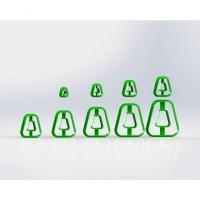 Cortador Polymer Clay (Mod 26) Tamanho 2 Cm - 1