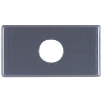 Módulo Tampo com 1 Furo 9,5 Mm Tramontina Grafite - 1