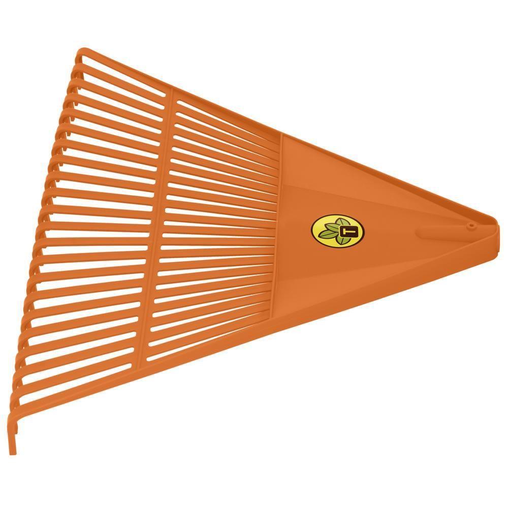 Vassoura com 22 Dentes em Polipropileno Laranja Sem Cabo - 2