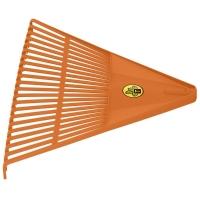 Vassoura com 22 Dentes em Polipropileno Laranja Sem Cabo - 2