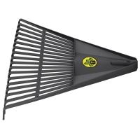 Vassoura com 18 Dentes em Polipropileno Preto Sem Cabo - 2