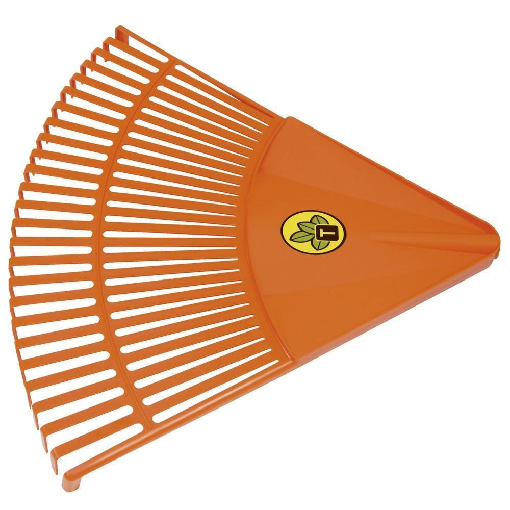 Vassoura com 26 Dentes em Polipropileno Laranja Sem Cabo - 3