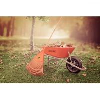 Vassoura com 26 Dentes em Polipropileno Laranja Sem Cabo - 2