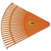 Vassoura com 26 Dentes em Polipropileno Laranja Sem Cabo - 3