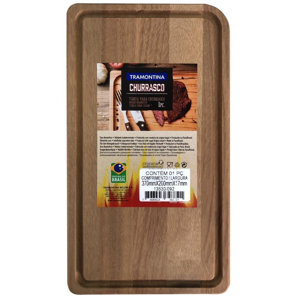 Tábua Tramontina Retangular Madeira Com Acabamento Natural - 1
