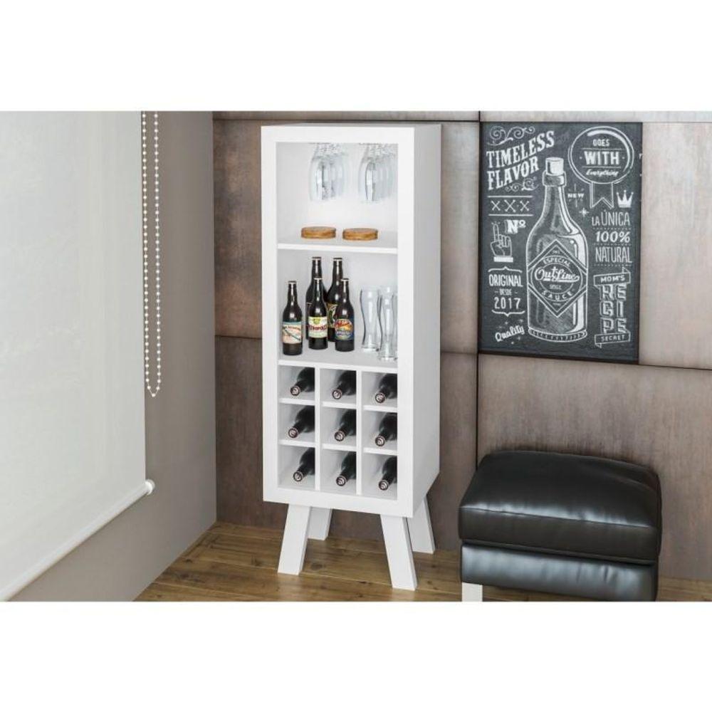 Adega Para 9 Garrafas Com Prateleira Ad5000 Branco - 1