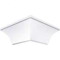 Acabamento Forro Pvc Canto Externo Branco Plasbil - 1