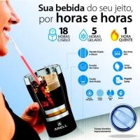 Copo Térmico De Cerveja 500Ml Carrara Marble - Arell - 2