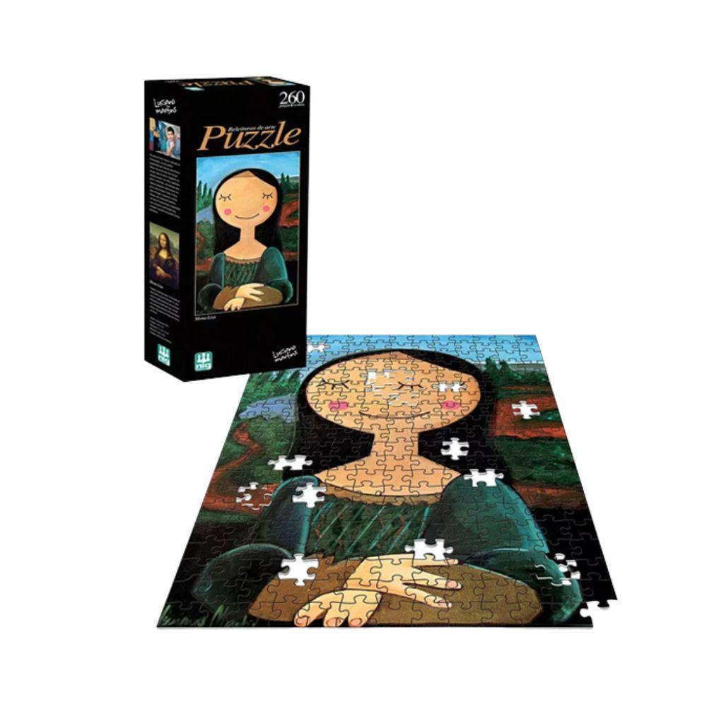 Quebra-cabeça Mona Lisa 260 Peças - Nig Brinquedos - 2