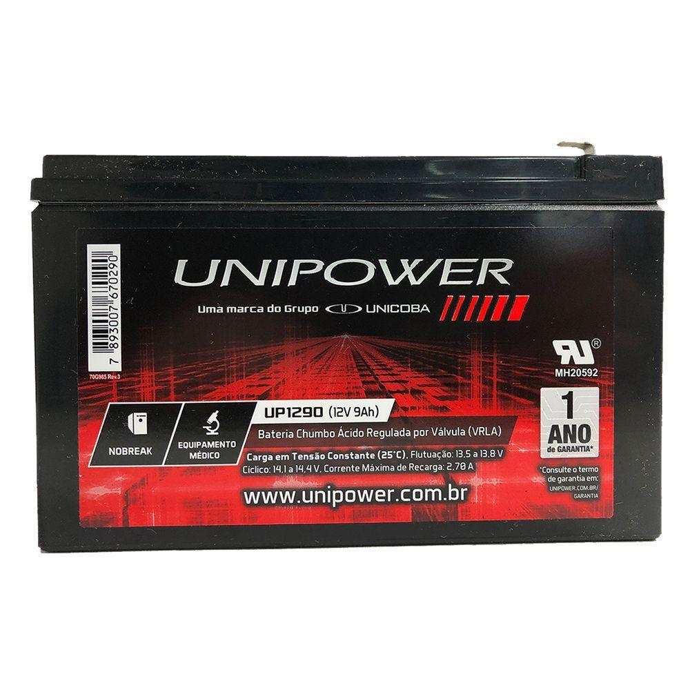 Bateria Unipower Para Nobreak Up1290-06C025 F187 12V 9.0Ah - 3
