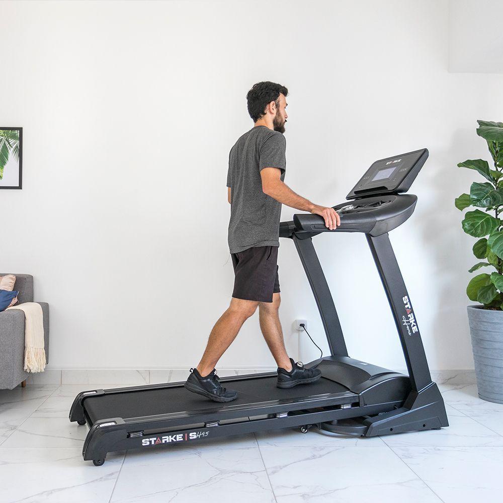 Esteira Ergométrica Starke Home Sh 4.5 C/ Inclinação Eletr. E Amortec. - Motor Dc 3.5hp Até 18km/h 220V - 3