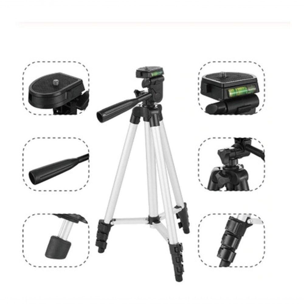 Tripé Universal Portátil Câmeras Celulares Ring Light 1.35M - 6
