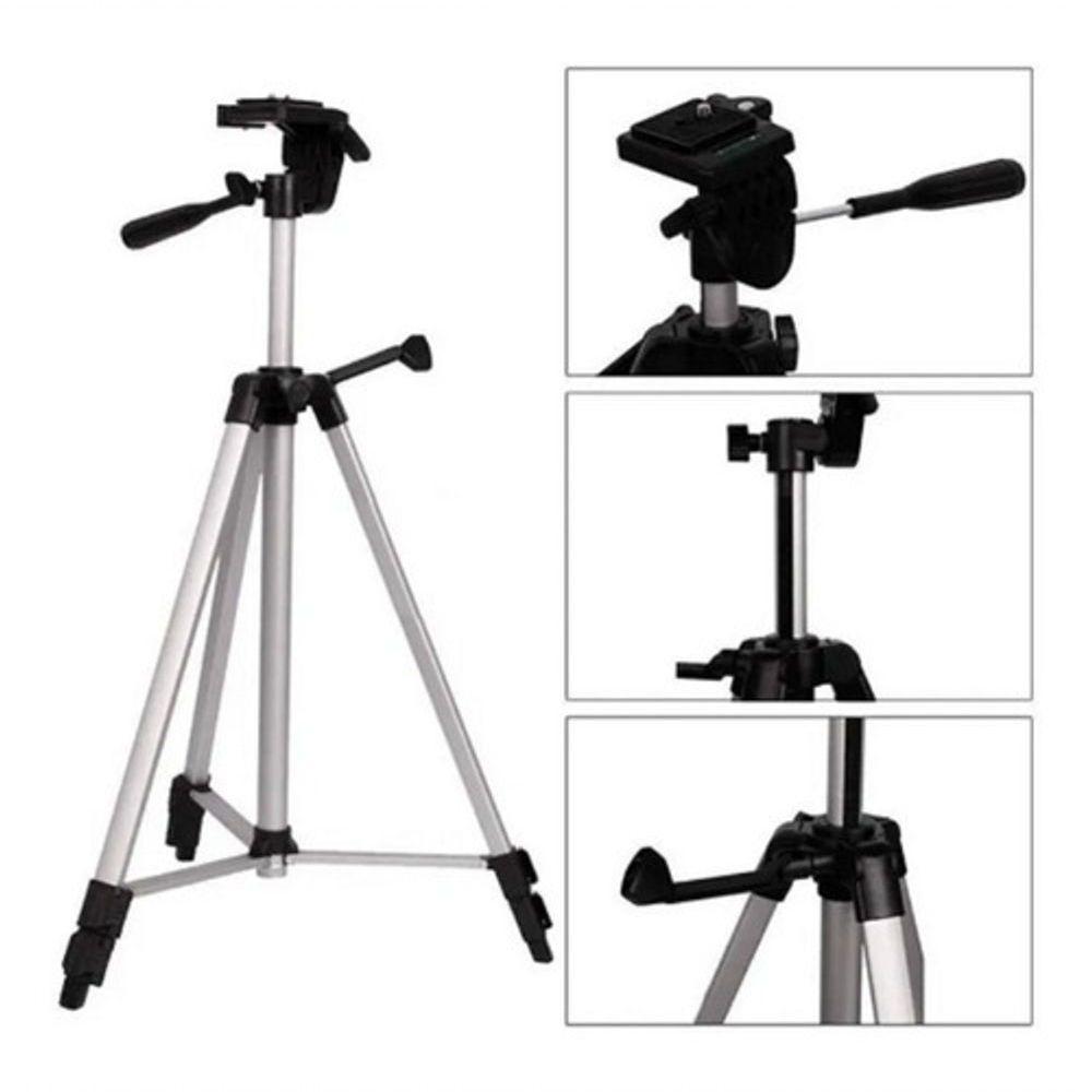 Tripé Universal Portátil Câmeras Celulares Ring Light 1.35M - 7