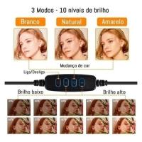 Ring Light 26 Cm Celular Com Tripé Grande 2M - 3