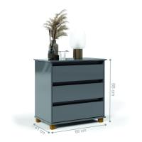 Mesa De Cabeceira Bernardo Cinza - 5