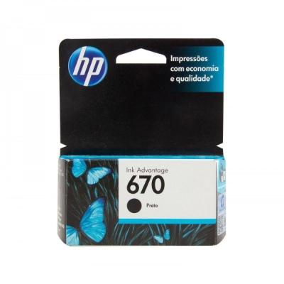 Cartucho Hp Cz113ab (670) Preto
