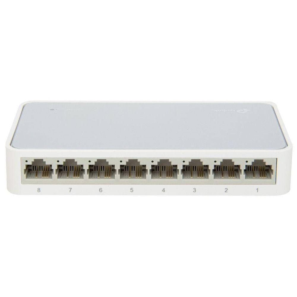 Switch Tp-link 8 Portas 10/100 Tl-sf1008d/ls1008 Branco - 4